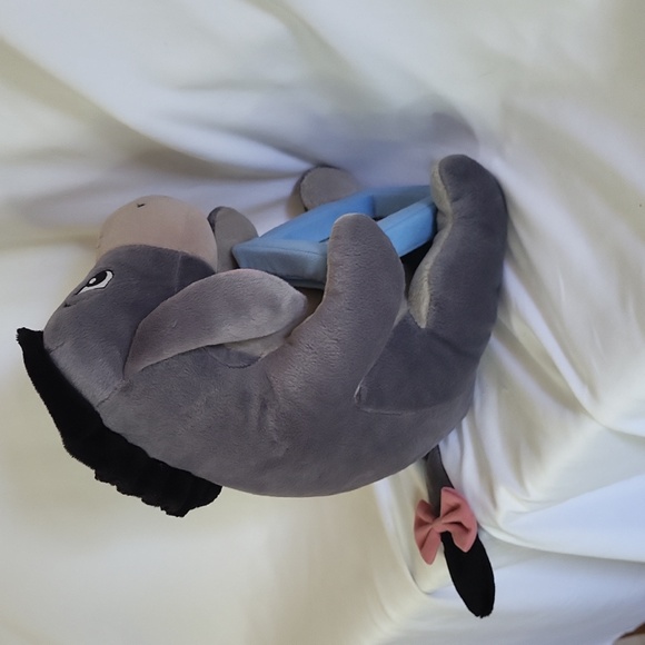 Disney Store Eeyore Plush Holding photo frame Detachable Tail 11" - Picture 16 of 16